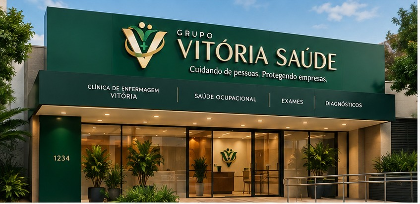Fachada do Grupo Vitória Saúde